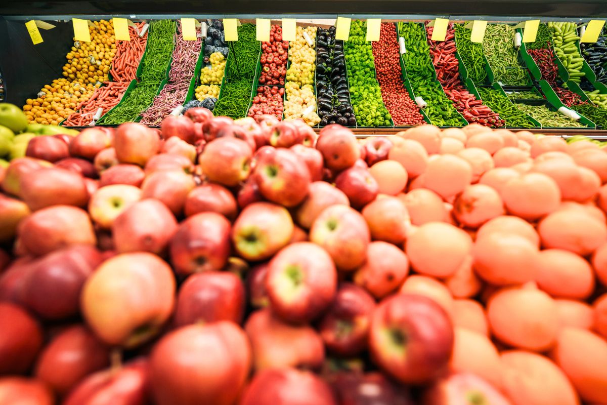 Fruits and vegetables contaminated